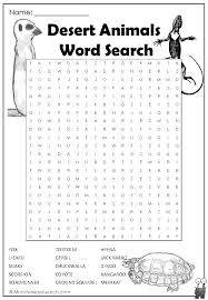 Desert Animal Word Search Monster Word Search Desert Animals Desert Animals Activities Word Find