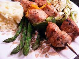 Greek Style Pork Kabobs Recipe Food Com Recipe Pork Kabobs Pork Recipes Kabob Recipes