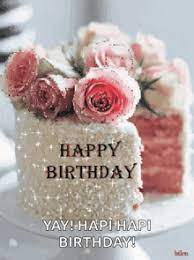 Beautiful gift box falling down with parachute. Sparkle Happy Birthday Gifs Tenor