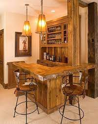 Home bars have been part of home plans for a long time. There S A Lot You Can Do In Order To Your Bathroom By Employing Ceramic Tiles Whether There Are One Or Two S Rustic Basement Bar Rustic Basement Bars For Home