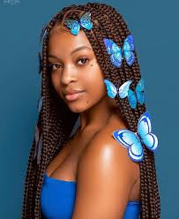 Butterfly Flower Photo Shoot Follow Kayxo36 For More Cool Braid Hairstyles Natural Hair Styles Braided Hairstyles For Black Women