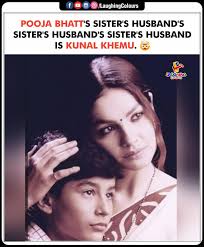 Bollywood's family tree be like… 🧬 #FamilyTies #KunalKhemu #PoojaBhatt  #FilmyConnections #RelationConfusion #OnlyInBollywood