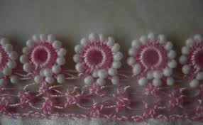 Boncuklu Pembe Halkali Oya Ornegi Oya Ornekleri Boncuk Oya