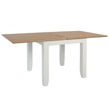 Make the most of small spaces. Ava Oak Flip Top Extending 4 6 Seat Extending Dining Table White Buy Online At Qd Stores