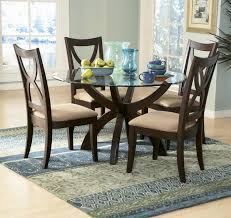 Round glass top and black metal base dining table (seats 4) by 4d concepts (2) $ 330 57. 15 Unique Styles Of Round Glass Dining Table Home Design Lover