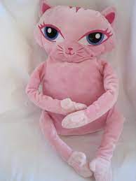 Idea Nuova Pink Cat Plush Pillow W Nap Mat 9 95 Cat Plush Pink Cat Cats With Big Eyes
