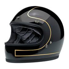 Black And Gold Motorcycle Helmet Pin On Bike Garage