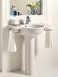 Vanity With Towel Rack Pedestal Sink Accessible Bathroom Design Pedestal Sink Storage