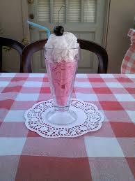 Tissue Paper Milkshake Fifties Party Table Setting 50s Party Decorations 50s Theme Parties Sock Hop Party