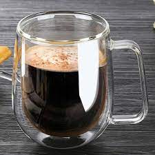Double Wall Glass Mug With Heat Resistance Double Wall Glass Glass Coffee Mugs Glass Tea