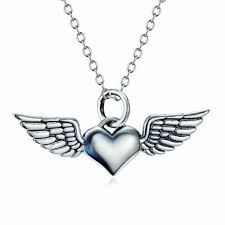 Engelsflugel Herz Halskette Anhanger 3cm 1 4cm Kette 46cm 925 Sterling Silber 39 90 Neu Versandkosten A 1 50 Mit Bildern Halskette Anhanger Halskette Silber