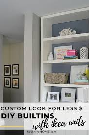 Ikea Diy Built In Hack Using Ikea Cabinets And Shelves In 2020 Ikea Built In Ikea Ikea Diy
