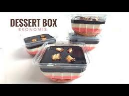 Bengbeng Dessert Box Ekonomis No Egg No Whip Cream No Bake No Steam Youtube Dessert Boxes No Egg Desserts Desserts