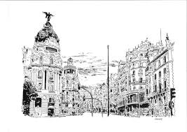 Dibujo NÂº 56 Rincones De Madrid Dibujo Por Juan Antonio Sanchez Artmajeur