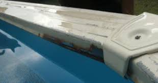 Rusty Swimming Pool Top Ledges Or Top Rails Pool Rails Above Ground Swimming Pools Swimming Pools