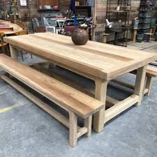 grande table de ferme en chene massif nord factory table chene massif table picnic table de ferme