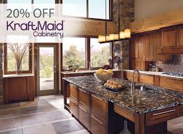 20% off kraftmaid cabinets for a