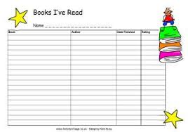 Books Read Chart Summer Reading Log Printable Reading