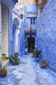 This Moroccan City Is Completely Covered In Ethereal Blue Paint Blue City Morocco Morocco Tourism Beautiful Places To Travel