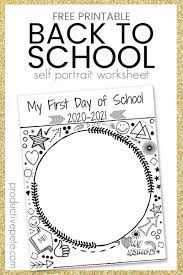 Back To School Worksheet For The First Day Of School 2020 2021 School Worksheets Back To School Worksheets First Day Of School