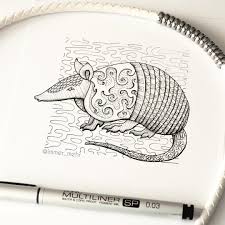 Instagram Photo By Artist And Illustrator May 11 2016 At 6 31am Utc Armadillo Art Armadillo Drawings
