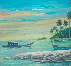 Wow 30 Wallpaper Pemandangan Nelayan Lukisan Waktu Senja Di Kampung Nelayan Cikimm Com Download Jual Lukisan Pemandang Di 2020 Painting Kertas Dinding Pemandangan