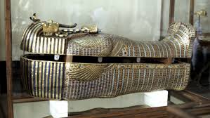 He is in the form of osiris during the first scene. The Elaborate Heists Of King Tut S Tomb