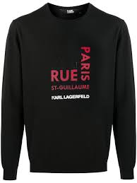 Free shipping on us orders for more information about such financial incentives offered by karl lagerfeld paris, including material terms, please visit the financial incentives section. Shop Black Karl Lagerfeld Rue St Guillaume Paris Sweatshirt With Express Delivery Farfetch