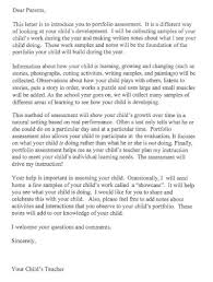 Portfolio Assessment Letter Portfolio Assessment Letter To Teacher Letter To Parents