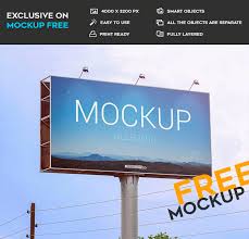 Billboard mockup on sunset sky. 39 Free Awesome Psd Billboard Advertising Mockups And Premium Version Free Psd Templates