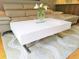 With two 15.75 open end extensions, the table can seat 8 or 10 people comfortably. Largenta Expanding Coffee Table That Converts To Dining Table Seats 8