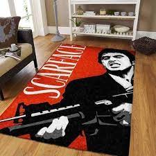 Лицо со шрамом / scarface [official g. Scarface Area Rugs Tony Montana Movie Living Room Carpet Custom Fl Awestorms