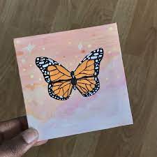 Butterfly Painting Small Canvas Paintings Small Canvas Art It is how you perceive what you see on that visual level.