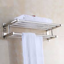 Towel bar bathroom rack chrome bath holder 18 inch insta mount wall sturdy brass. Pin On Bano