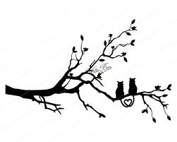 Cat Svg Tree Svg Two Cats In A Tree With A Tail Heart Cats Etsy Tree Svg Sitting In A Tree Svg