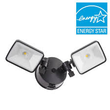 Lithonia Lighting 3 Head White Outdoor Dusk To Dawn Led Round Flood Light