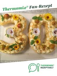 Zahlentorte Zum Geburtstag Rezept Rezepte Lebensmittel Essen Thermomix Eis Rezept