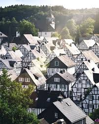 The Alter Flecken Is Freudenberg S Downtown Core Built Wholly Of Half Timbered Houses It Gives The Impression Of A Small Town Fr Small Towns Photo Building