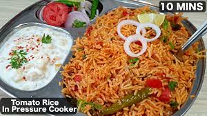 Maybe you would like to learn more about one of these? Simple And Quick Tomato Rice In Pressure Cooker How To Make Tomato Rice In Cooker Kanaks Kitchen Youtube