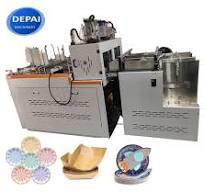 Machine entièrement automatique de fabrication de plateaux, boîtes et bols  en papier jetables à double ligne pour les fêtes