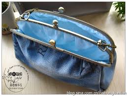 24cm 三折 双层 大口金包 牛仔包 详细做法教程图解 菲菲 菲姑娘diy 新浪博客 purses diy purse coin purse