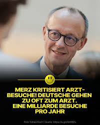 Friedrich Merz sagt, die Deutschen gehen seiner Meinung nach zu oft zum Arzt