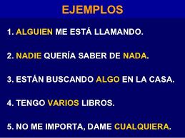 Pronombres indefinidos