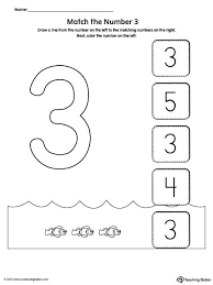match the number printable worksheet 3 myteachingstation com