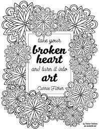 There are tons of great resources for free printable color pages online. Carrie Fisher Quote Mandala Coloring Page Mandala Coloring Coloring Pages