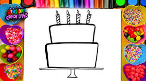 Signup to get the inside scoop from our monthly newsletters. Learn To Draw And Color For Kids Birthday Cake Coloring Pages 01 4k Youtube