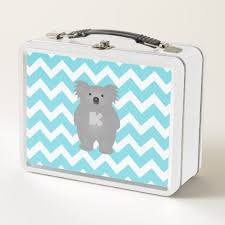 Cute Australia Baby Koala Bear Monogram Metal Lunch Box Zazzle Com Baby Koala Koala Bear Metal Lunch Box