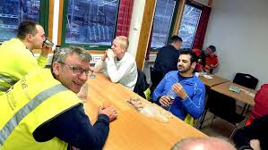 Her møter du mange travle optimister