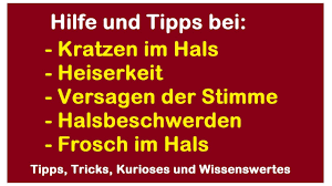 Stimme Weg Kratzen Im Hals Hilfe Bei Heiserkeit Halsschmerzen Halsbeschwerden Lindern Was Tun