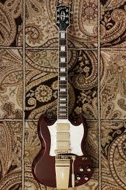 Kirk douglas signature captain lyre tail vibrola • knobs. Gibson Captain Kirk Douglas Signature Sg Vintage Cherry Reverb Gibson Gibson Sg Sg Guitar